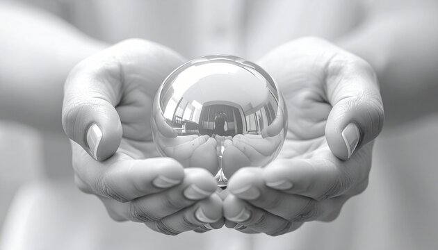 hand holding a light bulb - Powered by Adobe