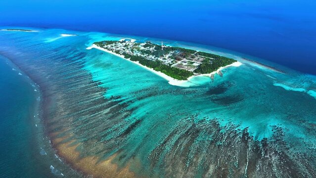 aerial view of the ocean