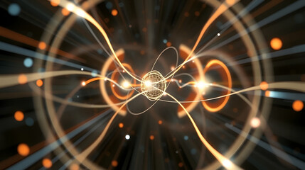 Abstract Visualization of Quantum Entanglement, Superposition and Tunneling