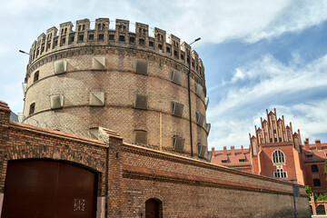 Planetarium in the historic former gasworks building in Torun
