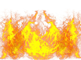 Collection of Bright, fiery flames rising against a dark black background and Transference