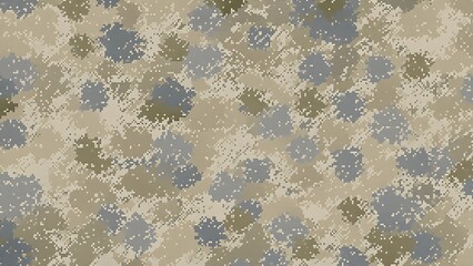 ia generated. Digital camouflage pattern in green and beige tones, ideal for military backgrounds, tactical designs, and outdoor-themed projects.
