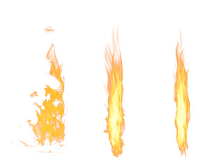 Collection of Bright, fiery flames rising against a dark black background and Transference