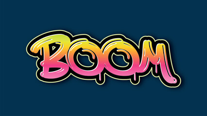 Boom graffiti style text effect © Digital light