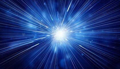 Starburst Abstract Blue Background