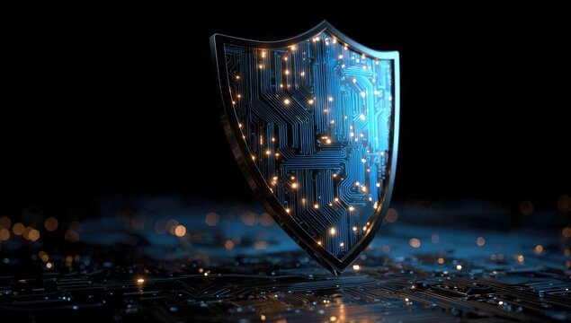Digital Shield: Cyber Security Concept Image