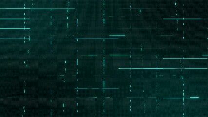 AI Artificial Intelligence Cyan Neon Grid Loop – Futuristic Tech Line Glow Background - Powered by Adobe