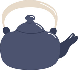 Classic Teapot with Curved Handle