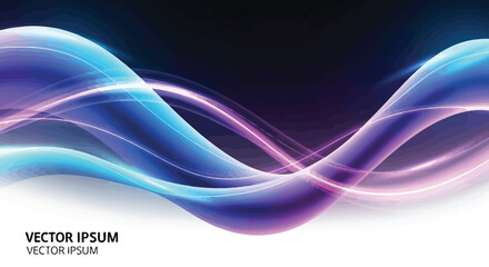 Abstract Colorful Waves Background with Dynamic Light Effects