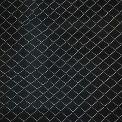 Fototapeta premium Detailed close-up of industrial square wire mesh fencing made from gray metallic material, forming a uniform geometric background texture, interconnected, metal, enclosure
