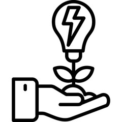 Clean Energy line icon