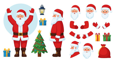Santa Claus DIY A Festive Collection of Christmas Elements for Your Creations
