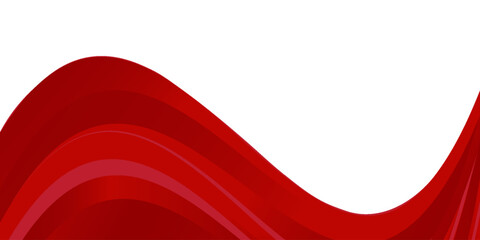Vector red line background curve element with white space for text and message design, overlapping layers, vector