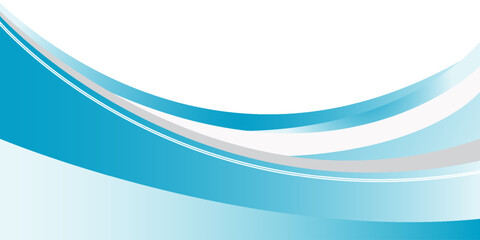 Blue and white business wave banner background. vector