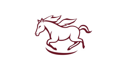 Animal horse logo vector design template