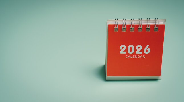 Red standing calendar 2026, time organization awareness, planning clarity, productivity focus, stress reduction support, efficient schedule management insight, organized lifestyle concept