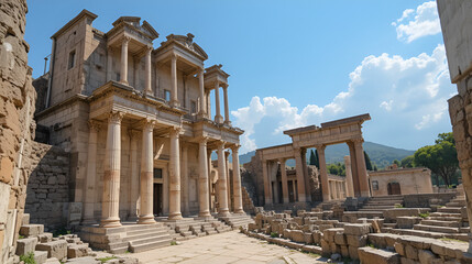 Fototapeta premium Celsus Library in Ephesus, Turkey