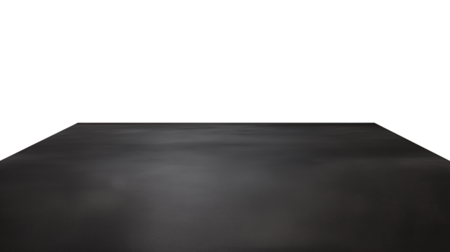 Large rectangular black plane with gradient and shadow on transparent background