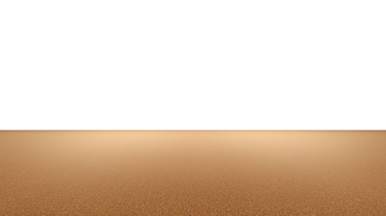 Vast desert landscape with finely textured light brown sand and subtle wind-formed ripples on transparent background