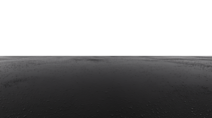 Tranquil body of water with muted monochromatic sky on transparent background