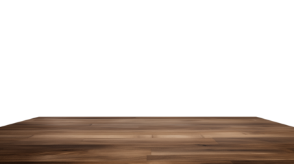 Close-up of wooden surface with horizontal grain pattern on transparent background