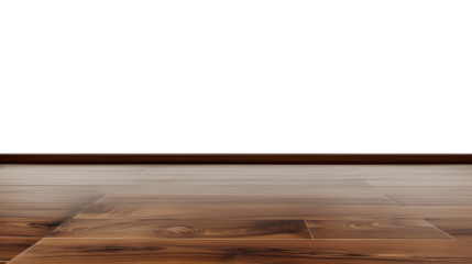 Close-up of wooden floor with natural grain pattern on transparent background