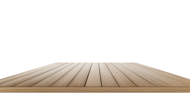 Close-up of herringbone-patterned light brown wooden surface with visible natural grain on transparent background