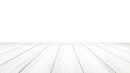 Minimalist light wooden floor with soft vanishing point on transparent background