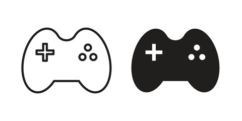Gameplay icon concept outline symbol design. Simple element illustration. © Dan