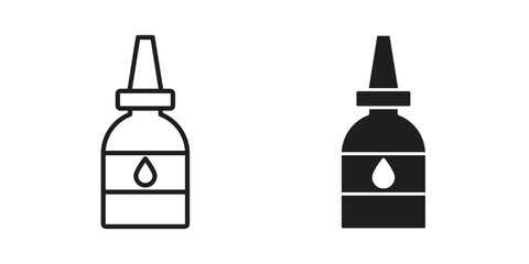 Glue icon concept outline symbol design. Simple element illustration.