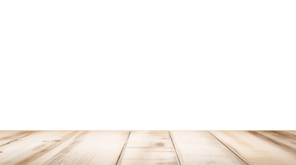 Light beige wooden floor with subtle horizontal grain on transparent background