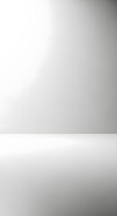 A clean, minimalistic white studio background with smooth gradient lighting and subtle shadows, ideal for product display or graphic design projects