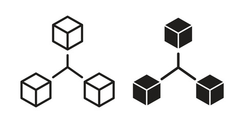 Modules icon concept outline symbol design. Simple element illustration.