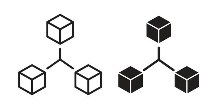 Modules icon concept outline symbol design. Simple element illustration.