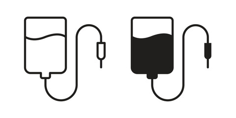 Perfusion icon concept outline symbol design. Simple element illustration.