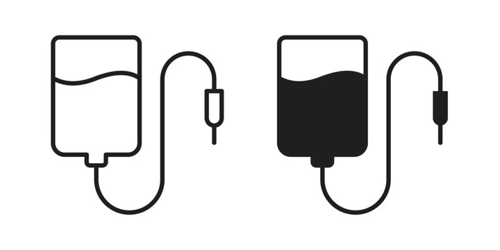 Perfusion icon concept outline symbol design. Simple element illustration.
