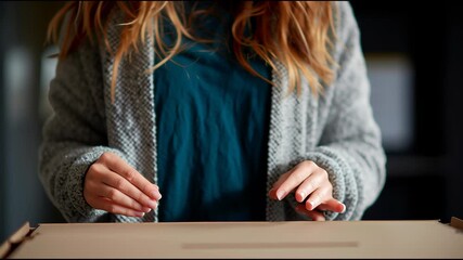 Voting Activity in a Local Election Taking Place in a Cozy Room, Capturing the Process of Casting a Ballot