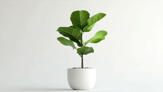 Fiddle Leaf Fig Plant in Pot.