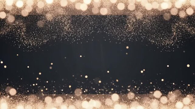 Elegant Golden Glitter Background for Celebrations and Events, Perfect for Invitations and Social Media