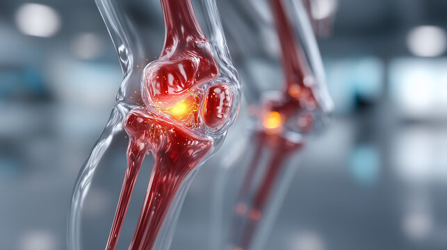 Knee joint pain arthritis inflammation medical anatomy healthcare study