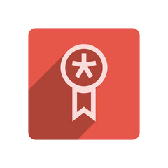 Obraz premium Flat Stroke Icon Template with Vibrant Red Accent