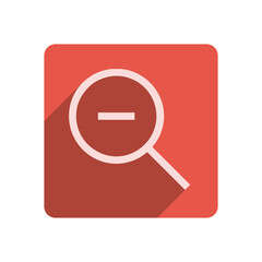 Flat Stroke Icon Template with Vibrant Red Accent