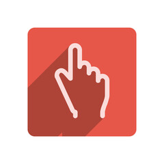 Obraz premium Flat Stroke Icon Template with Vibrant Red Accent