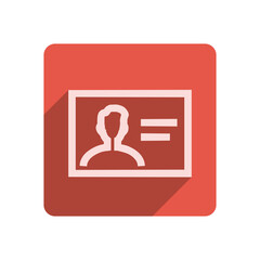 Flat Stroke Icon Template with Vibrant Red Accent