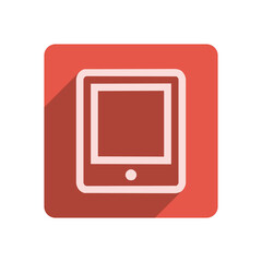 Flat Stroke Icon Template with Vibrant Red Accent