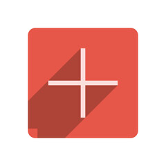 Obraz premium Flat Stroke Icon Template with Vibrant Red Accent