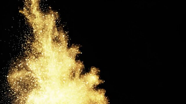 Elegant Champagne Bottle with Sparkling Bubbles in Black Background for Celebrations and Events