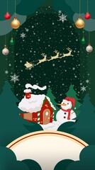 santa claus and christmas tree