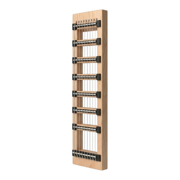 Wooden monochord instrument isolated on transparent background