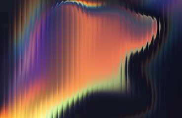 Abstract glitch art with vibrant colors and vertical lines